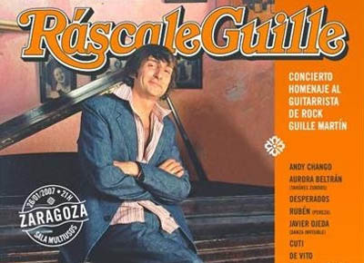 Imagen cartel del directo homenaje al guitarrista GUILLE MARTÍN