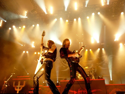 Judas Priest, durante su actuación en Zaragoza