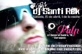 Flyer sesión DJ SANTI REX