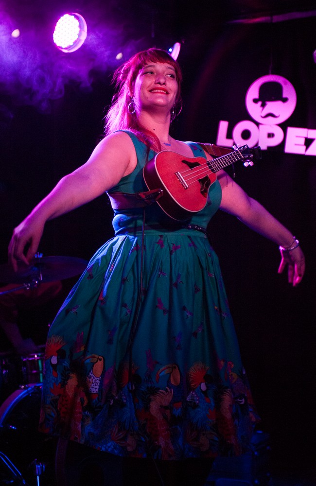 Louise Weber en La Sala LOPEZ el 2 de diciembre de 2017. Por Ángel Burbano