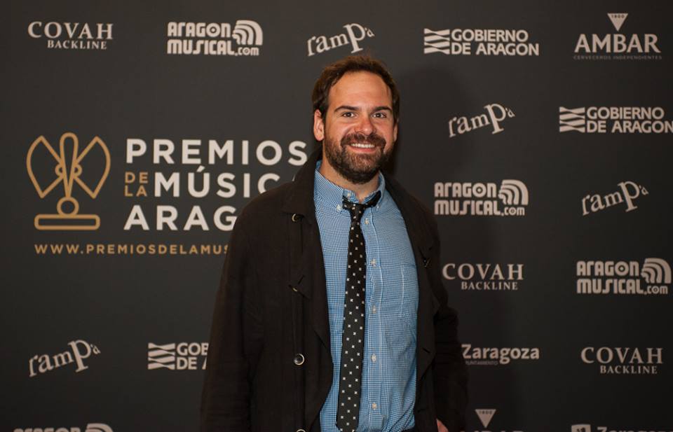 Jorge Usón en los XVIII Premios de la Música Aragonesa. Foto, Ángel Burbano