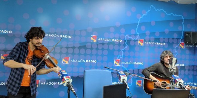 Óscar Llorente en Aragón Radio. Foto, Aragón Musical