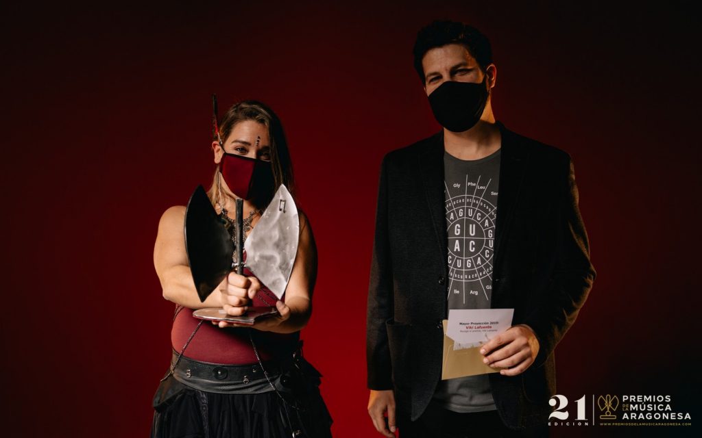 Viki Lafuente. 21º Premios de la Música Aragonesa. Foto, Jal Lux