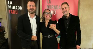 La actriz Luisa Gavasa en el festival La Mirada Tabú junto a David Chapín y Sergio Falces de Aragón Musical.