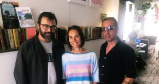 De izquierda a derecha: Pablo Ferrer, Paula Figols y Pedro Andreu, parte de las personas que participan en el libro 'Antes de las nueve' de editorial Pregunta.