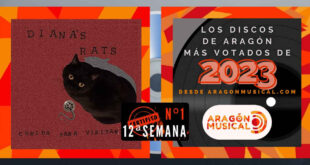'Comida para visitantes' de Diana's Rats es el disco más respaldado en la 12ª semana de votaciones de grabaciones aragonesas de 2023.