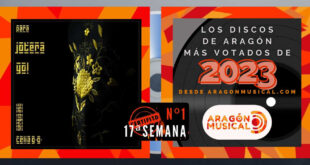 ¡Para jotera yo!' de Celia GG es número 1 en la 17ª semana de votaciones de discos aragoneses favoritos de 2023.